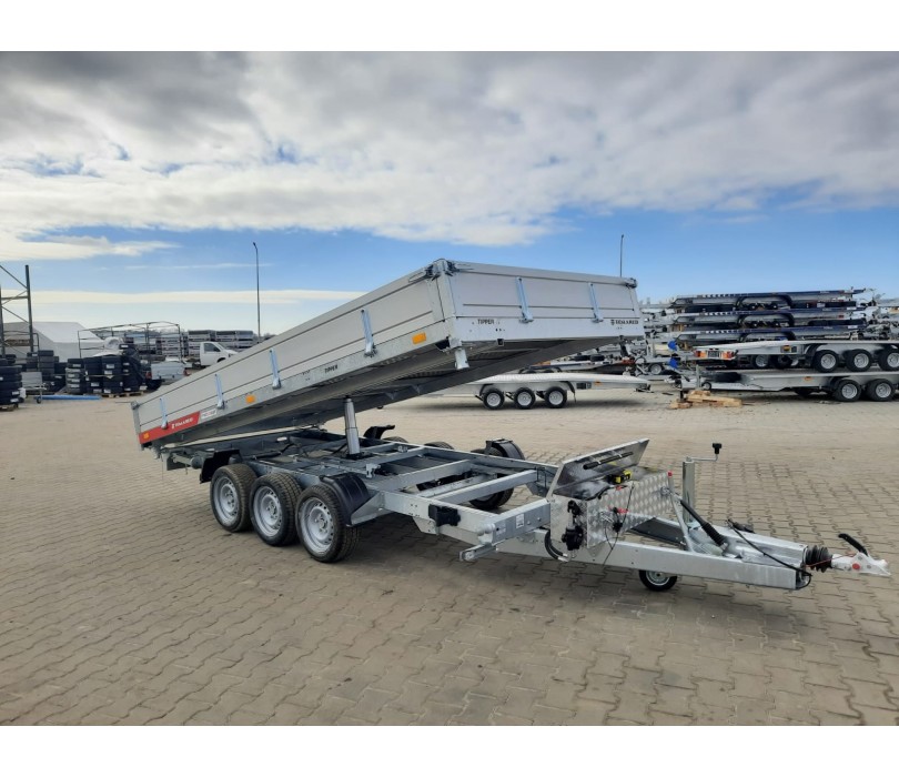 TIPPER 4020/3 trailer with hand pump...