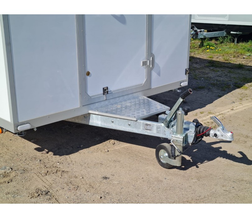 Two-axle catering trailer with...