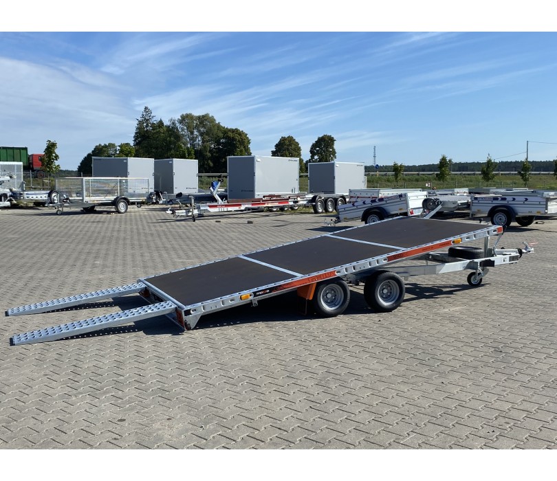 M Gravity Twin axles trailer tilt-bed...
