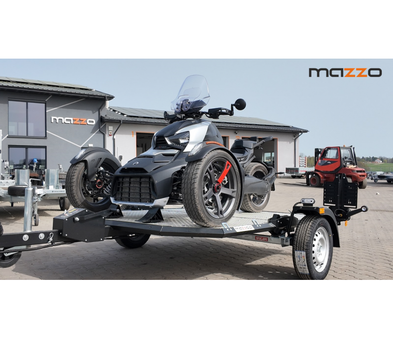 Folding motorbike trailer for two...